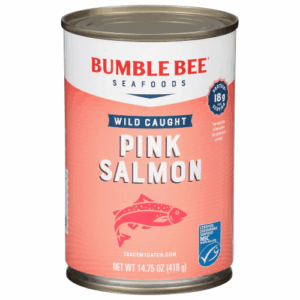 Bumble Bee Canned Pink Salmon, 14.75 oz Can - Premium Wild Caught Salmon with Skin & Bones
