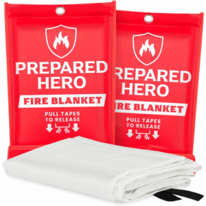 Prepared Hero Emergency Fire Blanket - 2 Pack